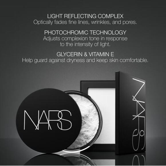 NARS Light Reflecting Pressed Setting Powder Crystal 10g Compact Makeup NEW - Picture 3 of 11